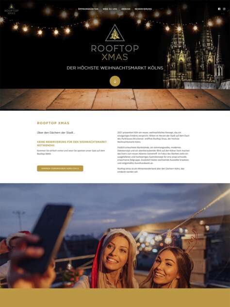 Rooftop Xmas Webseite